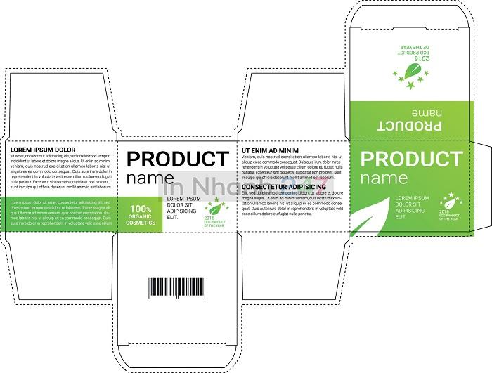 Mẫu vỏ thuốc hình vuông