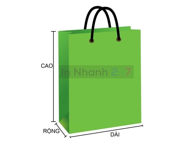 Quy tắc tính kích thước túi giấy