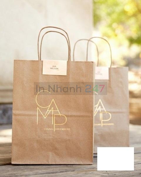 Túi Kraft quai giấy xoắn