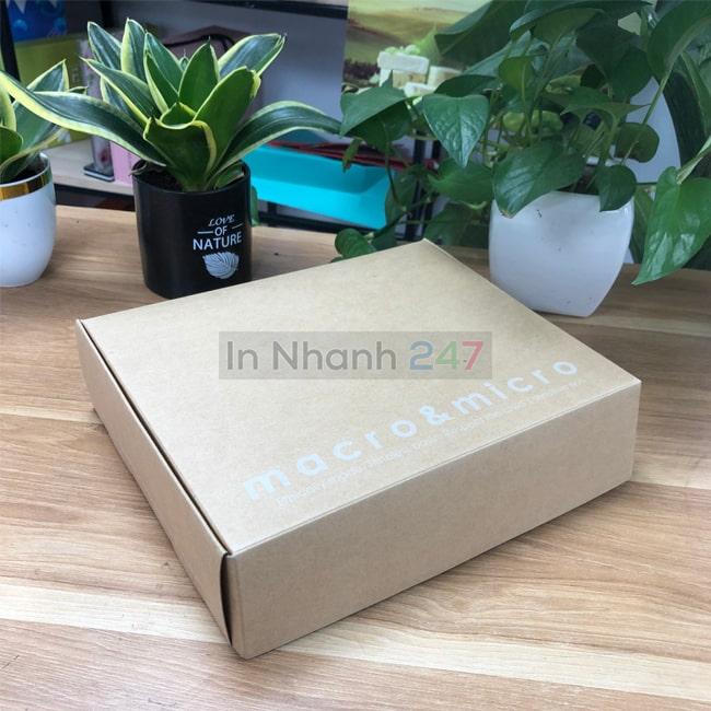 Hộp giấy Kraft macro & micro Hộp giấy Kraft macro & micro