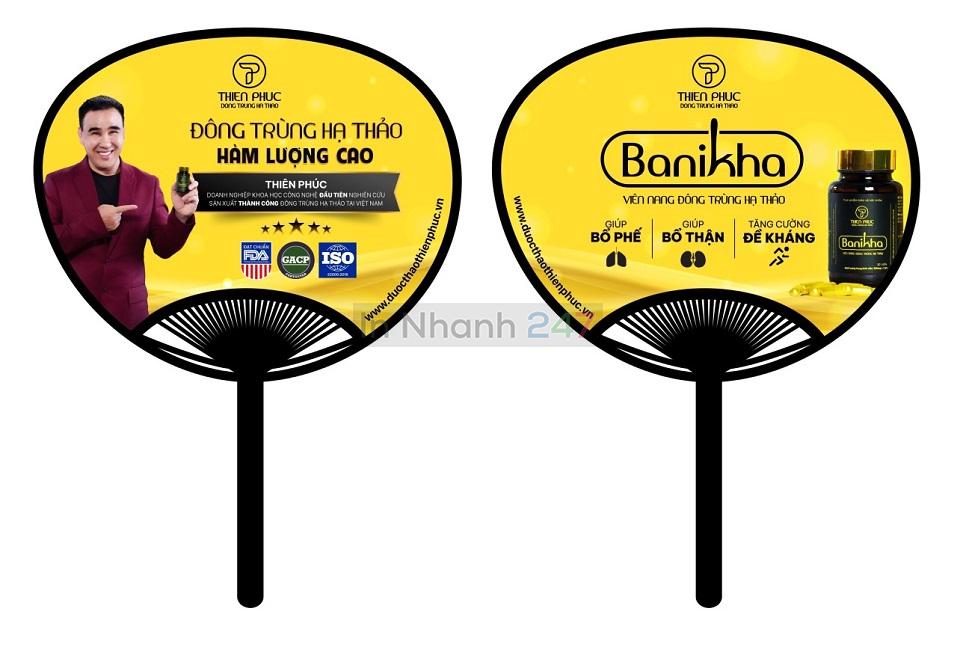 Quạt nhựa đông trùng hạ thảo Quạt nhựa đông trùng hạ thảo