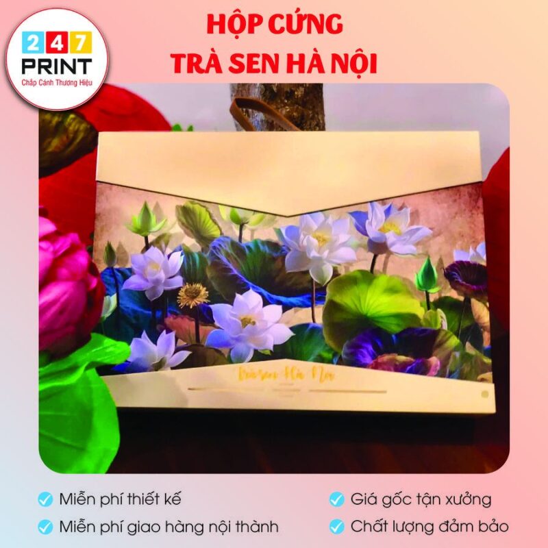 Hộp cứng trà sen Hà Nội