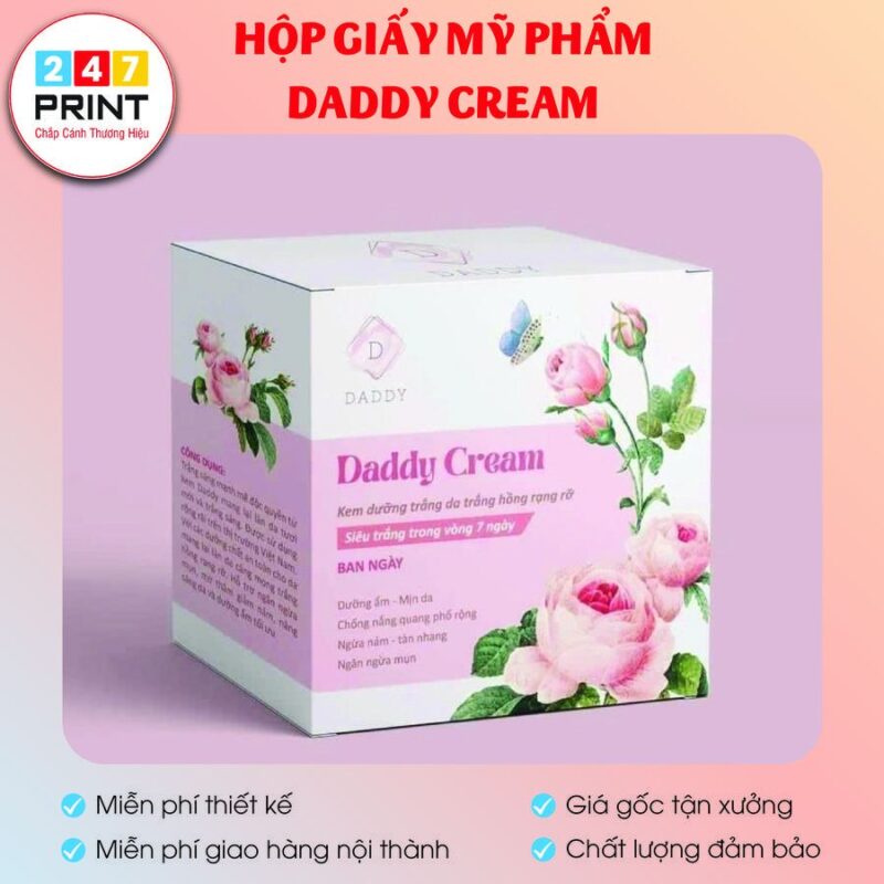 Hộp giấy mỹ phẩm Daddy Cream