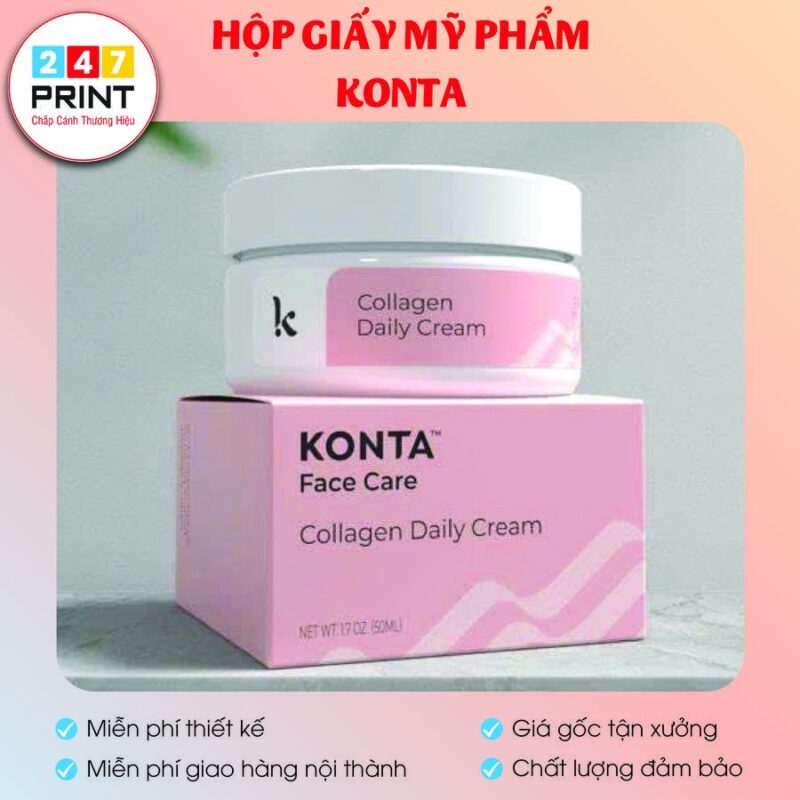 Hộp giấy mỹ phẩm Konta