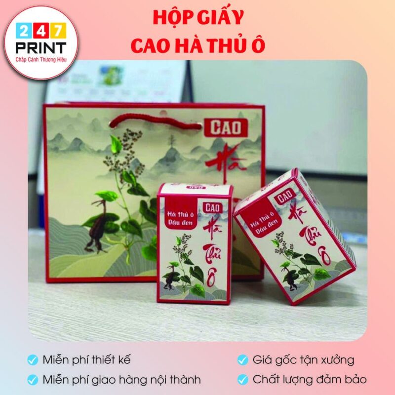 Hộp giấy cao hà thủ ô