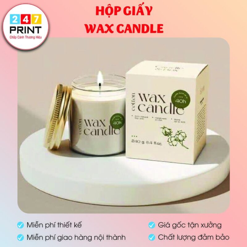 Hộp giấy Wax Candle