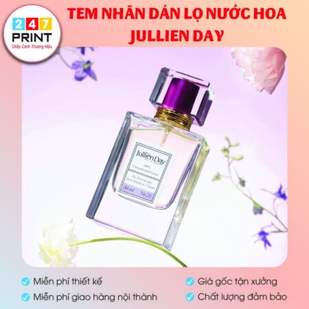 Tem dán chai nước hoa