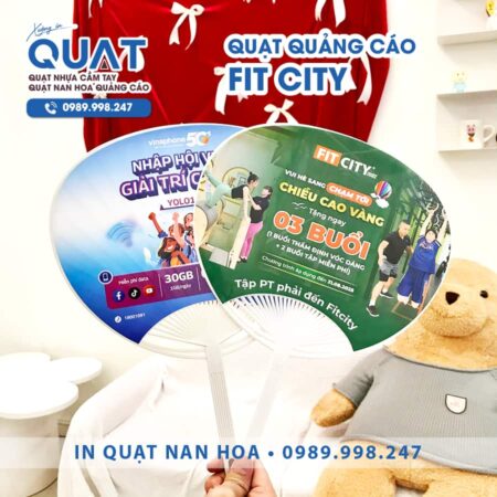Quạt nhựa quảng cáo FIT CITY