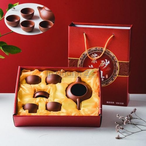 Hộp cứng cao cấp đựng ấm chén gốm sứ