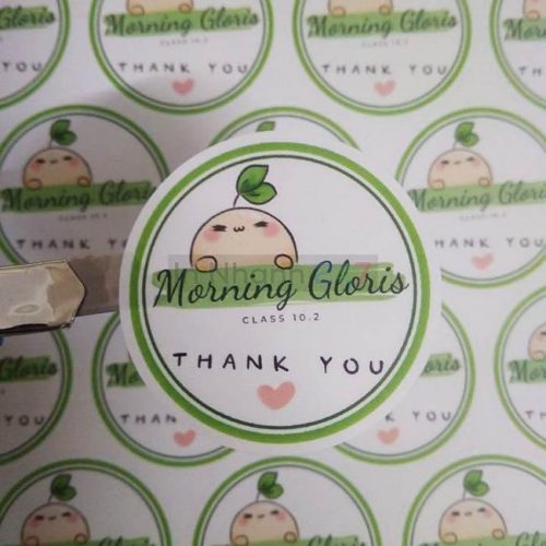 Tem decal giấy tròn